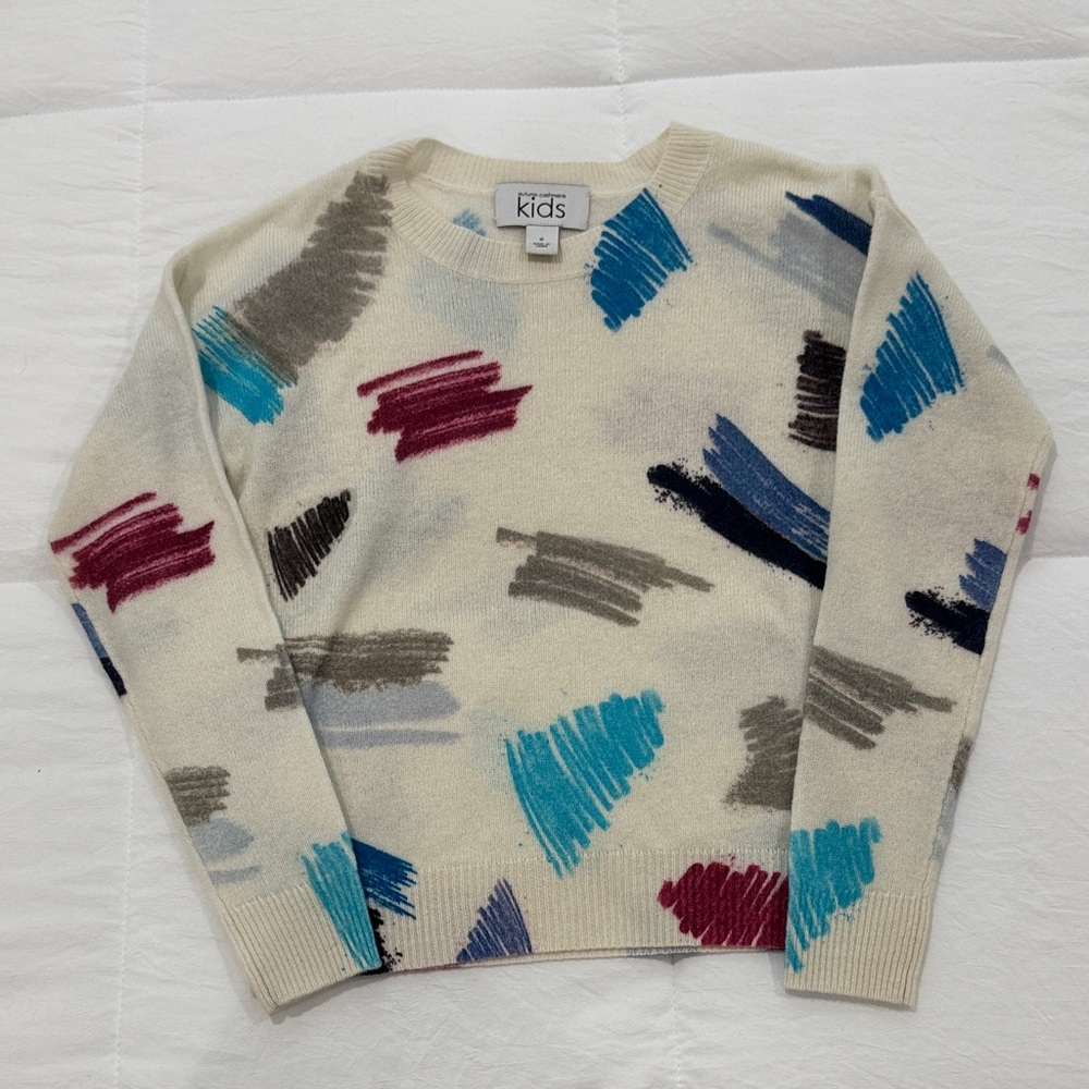 Colorful Autumn Cashmere Brand  Abstract Kids Sweater